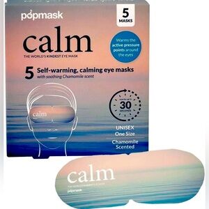 Popmask 5-pack Chamomile Scented Self heating steam eye mask